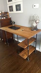 Check spelling or type a new query. Steel And Wood Desk Office Iron Pipe Desk With 4 Desk Shelves And Monitor Shelf Multiple Shelf Home Living Office Furniture