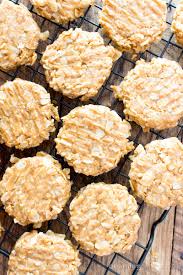 4 Ingredient No Bake Peanut Butter Coconut Oatmeal Cookies V Gf A One Bowl Recipe Oatmeal Coconut Cookies Gluten Free Oatmeal Cookies Coconut Peanut Butter