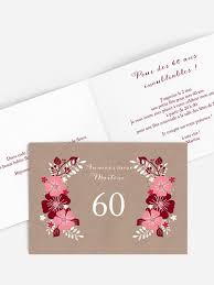 Dans les deux cas, n'hésitez pas à aller piocher des idées dans nos modèles de lettre anniversaire de mariage pour booster votre inspiration. Carte Invitation Anniversaire 60 Ans Large Choix De Modeles
