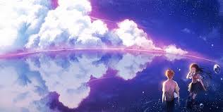 Couple starry sky night artwork sky anime night skies couple. Anime Couple School Uniform Beyond The Clouds Scenic Stars Anime Hd Wallpaper Wallpaperbetter