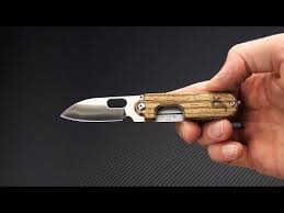 Blackfox Panchenko Bean Gen 2 Satin 440c Zebra Wood Slip Joint Knife For Sale