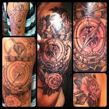 Take to the sea in a new and exciting way with these beautiful rose and nautical tattoo themes! Pin By É±aÉ¾È¥Ò½É³a ÊsÊ…aÉ³Æša On Tattoos Compass Rose Tattoo Tattoos Nautical Tattoo