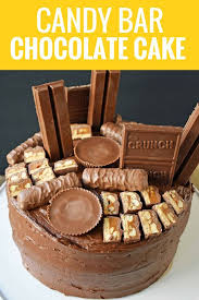 Candy Bar Chocolate Cake The Best Chocolate Cake With Candy Bars Chocolate Cake Topped With Chocolate Chocolate Bar Cakes Candy Bar Cake Chocolate Candy Cake