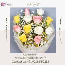 How to order flowers online in usa. Colourful Mixed Roses Bouquet Flowers To Deliver In India Kalpa Florist