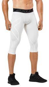 2xu Men S Lkrm 3 4 Compression Tights White X Large Features Colored Compression With Same On Colored Logo S New Compression Tights 2xu Compression Pants