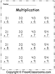 2 digit multiplication worksheets 99worksheets
