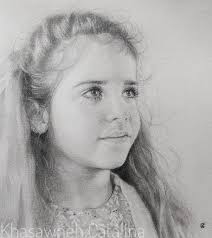 Pencil portrait drawing