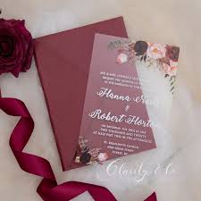 Check spelling or type a new query. Budget Friendly Burgundy Rose 04 Acrylic Wedding Invitation Cax022