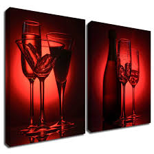 Whether you want to model your home after a countryside vineyard or simply want to pay tribute to your favorite libation, these wine clocks make the perfect decor. Gardenia Art Red Cocktail Wine Canvas Print Kitchen Decorations Theme Sets Wall Art For Dining Room Bar Decor 12x16 In 2 Panels Stretched And Framed Buy Online In Botswana At Botswana Desertcart Com
