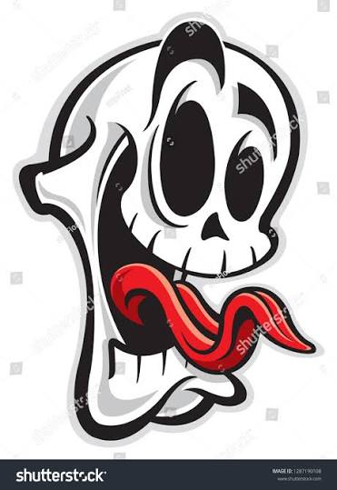 Screaming Skull Cartoon Stock Vector (Royalty Free) 1287190108 |  Shutterstock