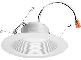 Lithonia E Series Dimmable 12 Watt 5 6 5000k Recessed Downlight Baffle Trim White 65bemw Led 50k 90cri M6 Bulbs Com