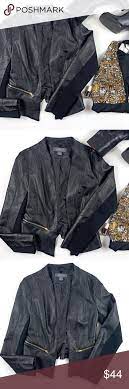 Suzy Shier Black Vegan Leather Moto Jacket Vegan Leather Moto Jacket Jackets Vegan Leather