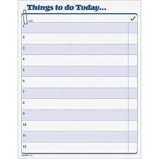 Tops Top2170 Things To Do Today Pad White Walmart Com Things To Do Today Office Organization At Work Excel Templates