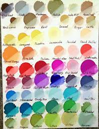 65 Faithful Ranger Alcohol Ink Color Chart