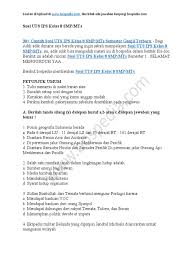 Soal ulangan pjok kelas 4 semester 2 kurikulum 2013. 30 Contoh Soal Uts Ips Kelas 8 Smp Mts Semester Ganjil