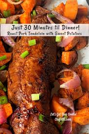 Easy and yummy pork tenderloin, melts in your mouth. Roast Pork Tenderloin And Sweet Potato Sheet Pan Dinner