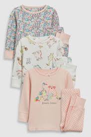 Buy Pink Farm Animal Character Snuggle Pyjamas Three Pack 9mths 8yrs From Next Australia Girls Pajamas Pyjamas Girl Outfits