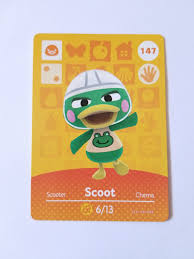 Animal Crossing Amiibo Card Scoot 147 Mercari Rare Albino Animals Animal Crossing Villagers Animal Crossing
