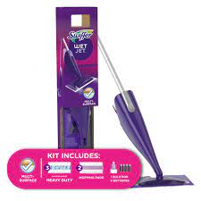 The trigger on the original swiffer steam mop has pegs that break easily. Swiffer Wetjet Mop Starter Kit 1 Mop 5 Mop Pads 1 Liquid Solution Walmart Com Walmart Com