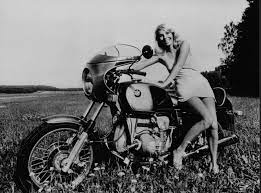 Blonde Bmw Silodrome Motorcycle Girl Bmw Vintage Bmw Motorcycle Girl