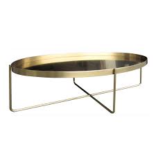 Black Rooster Decor Brushed Gold Oval Coffee Table Stainless Steel Coffee Table Oval Coffee Tables Coffee Table