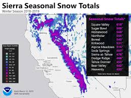 noaa incredible amounts of snow in californias snowpack