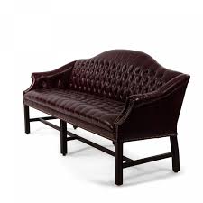 Customize your couch with over 800+ fabric and leather options. Chippendale Style Burgundy Leather Camelback Button Tufted Sofa For Sale At 1stdibs