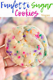 Vegan Funfetti Sugar Cookies Recipe Vegan Cookies Recipes Vegan Sugar Cookies Vegan Cookies