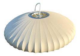 Mid century modern george nelson style bubble lamp with brase tripod base. Vintage George Nelson Bubble Lamp By Howard Miller Company Chairish