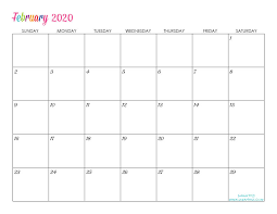 Print or download blank calendar templates as.pdf files for free. Custom Editable 2020 Free Printable Calendars Sarah Titus From Homeless To 8 Figures