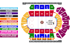 Penguins Seating Chart With Rows Predators Arena Seating