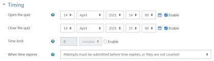 A place is any point, building, area, town, or country. Quiz Settings Moodledocs