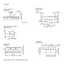 Schaller Floyd Rose Double Locking Tremolo R3 Nut 42 Mm