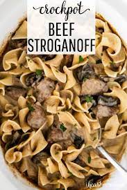 Easy Slow Cooker Beef Stroganoff I Heart Naptime Recipe Beef Stroganoff Crockpot Beef Stroganoff Slow Cooker Beef