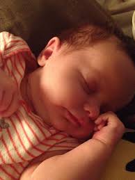 Baby falls asleep while drinking milk