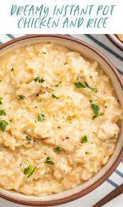 Dreamy Instant Pot Chicken And Rice Recipe Instant Pot Chicken Instant Pot Recipes Chicken Instant Pot Dinner Recipes