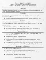 resume college undergraduate