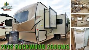 Rockwood by forest river takes pride in constructing the very best products possible in each price point. New Rear Bath 2018 Rockwood Ultra Lite 2606ws Travel Trailer Rv Youtube