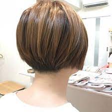 ストレートからのスッキリショートボブ刈り上げ女子 中指が痛い ボーベル beaubelle ストレートパーマ 刈り上げ女子 ボブ ショートボブ 刈り上げボブ 刈り上げショート 中指 short hair styles long hair styles hair styles