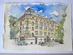 Central School Of Art Design Southampton Row London My Old College Which Was First Opened In 1908 Pen And Wash Sketch Pen And Wash Art Design Art