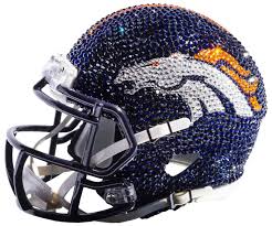 Riddell denver broncos helmet replica mini speed style eclipse alternate. Denver Broncos Mini Swarovski Crystal Football Helmet
