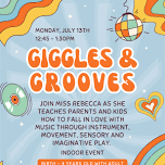 Giggles & Grooves (Birth - 4 years w/ adult)
