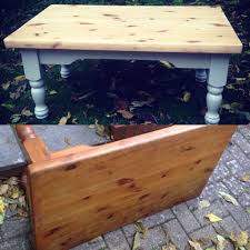 Before And After Makeover Little Pine Coffee Table Beautifully Transformed Table Makeover Pine Coffee Table Coffee Table Makeover