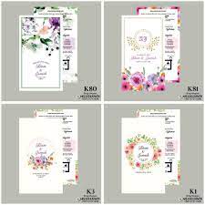 Kad kahwin floral 69 adalah diantara koleksi design floral yg ditawarkan pd harga borong untuk bakal pengantin dgn pelbagai size & rekaan untuk. 300pcs Kad Kahwin Lipat Shopee Malaysia