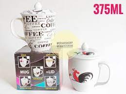 Cangkir memiliki ketahanan yang lebih baik dalam menahan suhu panas daripada wadah minum lainnya. Gelas Mug Cangkir Keramik Coffee Ayam 350ml Penutup Teh Kopi Porcelain Lazada Indonesia