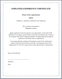 Employee Experience Certificate Template Microsoft Word Templates Certificate Format Certificate Templates Word Template