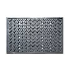 A1 Home Collections A1hc Arrow Design Natural Rubber 24 In X 36 In Tapered Edge Scraper Floor Door Mat With Drainage Holes Black Arrow Design Natural Rubber Rubber Mat