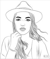 Barbie in the pink shoes. Get This Coloring Pages For Teenage Girl Printable A Portrait Of A Woman