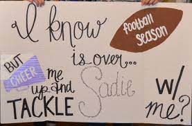 Football And Cheer Sadie Hawkins Asking Sadie Hawkins Homecoming Proposal Sadies Proposal