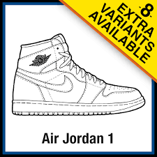 We have included coloring pages of a wide variety reimagined, retro and even latest jordan shoe designs. Air Jordan 1 Coloring Pages Sneaker Coloring Pages Created By Kicksart